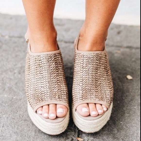 Steve Madden bronze espadrille wedge sandal - Picture 4 of 8